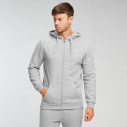 Sweat à capuche zippé MP Essentials pour hommes – Gris chiné - XS