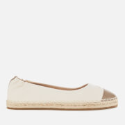 Image of Coach Women's Camryn Leather Espadrilles - Elm/Chalk - UK