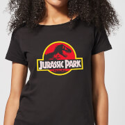 Classic Jurassic Park Logo Women's T-Shirt - Black - S - Noir