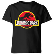 Classic Jurassic Park Logo Kids' T-Shirt - Black - 3-4 ans - Noir
