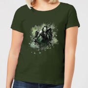 Image of The Lord Of The Rings Aragorn Colour Splash Women's T-Shirt - Forest Green - S - Forest Green