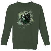 Image of The Lord Of The Rings Aragorn Colour Splash Kids' Sweatshirt - Forest Green - 3-4 Years - Forest Green