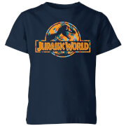 Jurassic Park Logo Tropical Kids' T-Shirt - Navy - 3-4 ans - Navy