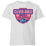 Jurassic Park Clever Girls Inherit The Earth Kids' T-Shirt - Grey - 3-4 ans - Gris