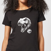 Jurassic Park T Rex Women's T-Shirt - Black - S - Noir
