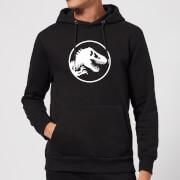 Jurassic Park Circle Logo Hoodie - Black - S - Noir