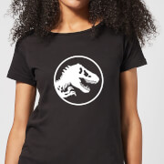Jurassic Park Circle Logo Women's T-Shirt - Black - S - Noir