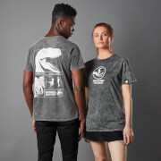 T-shirt Jurassic Park Primal Raptor Acid Wash - Noir - Unisexe - S - Black Acid Wash