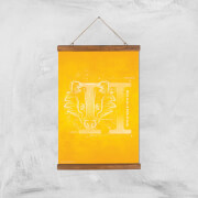 Harry Potter Hufflepuff Giclee Art Print - A3 - Wooden Hanger
