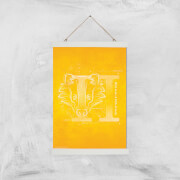 Harry Potter Hufflepuff Giclee Art Print - A3 - White Hanger