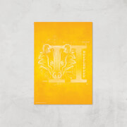 Harry Potter Hufflepuff Giclee Art Print - A2 - Print Only