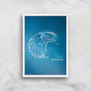 Harry Potter Ravenclaw Giclee Art Print - A3 - White Frame