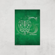Harry Potter Slytherin Giclee Art Print - A3 - Print Only | Multi | A3