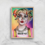 DC Birds Of Prey Giclee Art Print - A2 - Wooden Frame | Multi | A2