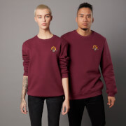 Image of Borderlands 3 Claptrap Unisex Embroidered Sweatshirt - Burgundy - S - Burgundy