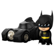 Figurine Cosbaby Batman avec la Batmobile 12cm - Batman (1989) - Hot Toys