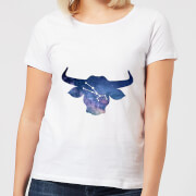 Taurus Womens T-Shirt - White - XXL - White Taurus Womens T-Shirt - White - XXL - White