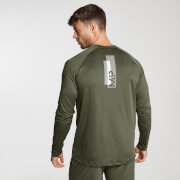 Haut D'entraînement A Manches Longues Imprimé MP Pour Homme - Vert Armée - XS