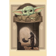 Image of Star Wars The Mandalorian First Sight Lithograph by Karen Hallion