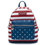 Image of Loungefly Americana Quilted Mini Backpack
