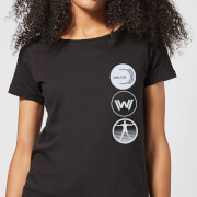 Image of Westworld Delos Destinations Women's T-Shirt - Black - S - Black