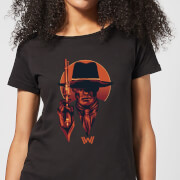 Image of Westworld The Man In Black Women's T-Shirt - Black - S - Black