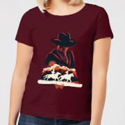 Image of Westworld The Door Women's T-Shirt - Burgundy - S - Burgundy