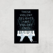 Westworld Violent Delights And Violent Ends A2 Giclee Art Print