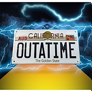 Image of Back to the Future Embossed Metal Sign