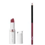 wet n wild Mega Last High Shine Lipstick and Color Icon Lip Liner Duo (Various Shades) - Rosé and Slay
