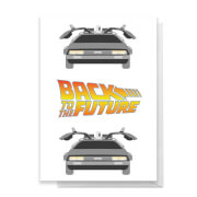 Back To The Future DeLorean Greetings Card - Standard Card