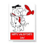 Flintstones Valentines Greetings Card - Standard Card