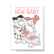 Flintstones New Baby Girl Greetings Card - Standard Card
