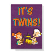 Flintstones It's Twins Greetings Card - Standard Card