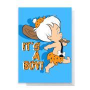 Flintstones New Baby Boy Greetings Card - Standard Card