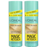 L'Oréal Paris Magic Retouch Light Blonde Root Concealer Spray Duo Pack