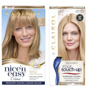 

Clairol Nice' n Easy Permanent Hair Dye and Root Touch up Duo (Various Shades) - 9A Light Ash Blonde/9 Light Blonde