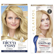 

Clairol Nice' n Easy Permanent Hair Dye and Root Touch up Duo (Various Shades) - 10A Baby Blonde/10 Extra Light Blonde