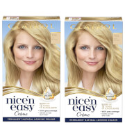 

Clairol Nice' n Easy Crème Natural Looking Oil Infused Permanent Hair Dye Duo (Various Shades) - 10A Baby Blonde