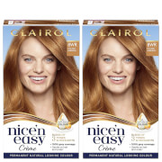 

Clairol Nice' n Easy Crème Natural Looking Oil Infused Permanent Hair Dye Duo (Various Shades) - 8WR Golden Auburn