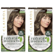 

Clairol Natural Instincts Semi-Permanent No Ammonia Vegan Hair Dye Duo (Various Shades) - 6A Light Cool Brown