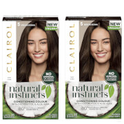 

Clairol Natural Instincts Semi-Permanent No Ammonia Vegan Hair Dye Duo (Various Shades) - 5 Medium Brown