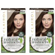 

Clairol Natural Instincts Semi-Permanent No Ammonia Vegan Hair Dye Duo (Various Shades) - 5W Medium Warm Brown