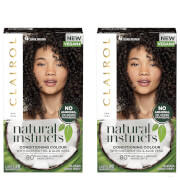 

Clairol Natural Instincts Semi-Permanent No Ammonia Vegan Hair Dye Duo (Various Shades) - 4 Dark Brown
