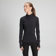 Haut à manches longues et zip ¼ Power Ultra – Noir - XS