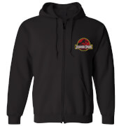 Veste à capuche Jurassic Park Logo - Brodé - Noir - Unisexe - S