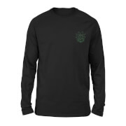 Image of Rick and Morty Rick Embroidered Unisex Long Sleeved T-Shirt - Black - S