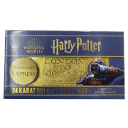 Image of Harry Potter 24k Gold Plated Hogwarts Express Ticket Limited Edition Replica - Zavvi Exclusive