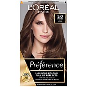 L'Oréal Paris Préférence Infinia Hair Dye (Various Shades) - 5 Palma Natural Light Brown