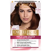 L'Oréal Paris Excellence Crème Permanent Hair Dye (Various Shades) - 4.54 Natural Dark Copper Mahogany